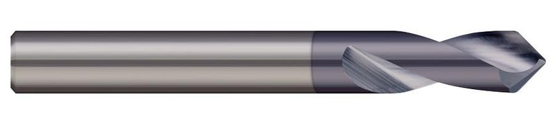 SPD-125-140X Spotting & Centering Drill, 140° Point Angle, 1/8" Dia, 3/8" Flute Length, 1/8" Shank Dia, 1-1/2" OAL, AlTiN